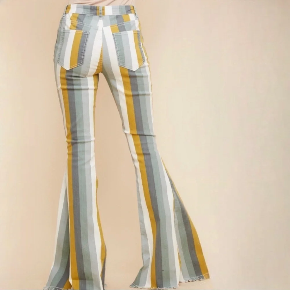 Retro Stripe Bell Bottoms ✌️☮️